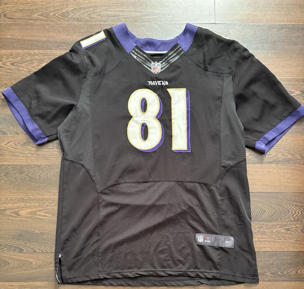 Rare Find Nike Anquan Boldin Ravens On Field Authentic Jersey Sz 52 Mens